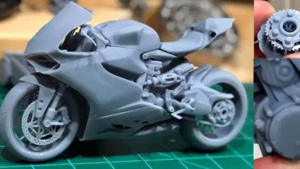 Ducati 1199 Superbike impresa en 3D