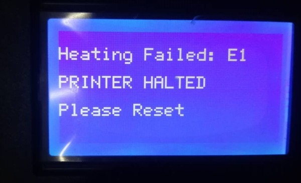 ¿Qué es el error de fuga térmica en una Ender 3?  Como arreglarlo.